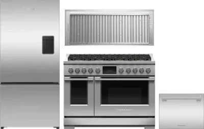 4 Piece Package Includes Refrigerator, Range, Hood And Dishwasher